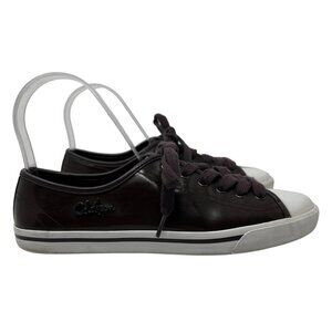 Cole Haan Laurie Patent Sneakers Shoes Purple White D32628 Women's Size 7B